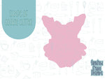 Ruffled baby dress Cookie cutter stl, png image file, 3D printing, instant download, Eddie edible ink printer, baby shower cookie cutter
