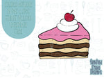 Comic style cake slice Cookie cutter stl, png image file, 3D printing, instant download, Eddie edible ink printer, comic cookie, comic cake,