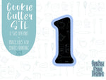 Number one Cookie cutter stl, png image file, 3D printing, instant download, Eddie edible ink printer, simple number cookie cutter stl