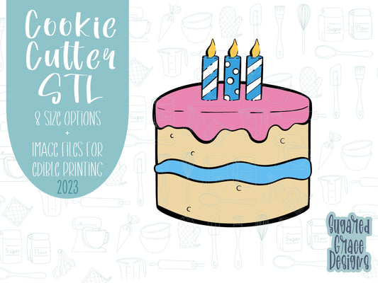 Comic style cake Cookie cutter stl, png image file, 3D printing, instant download, Eddie edible ink printer, comic cookie, comic cake,