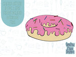 Comic style donut Cookie cutter stl, png image file, 3D printing, instant download, Eddie edible ink printer, comic cookie