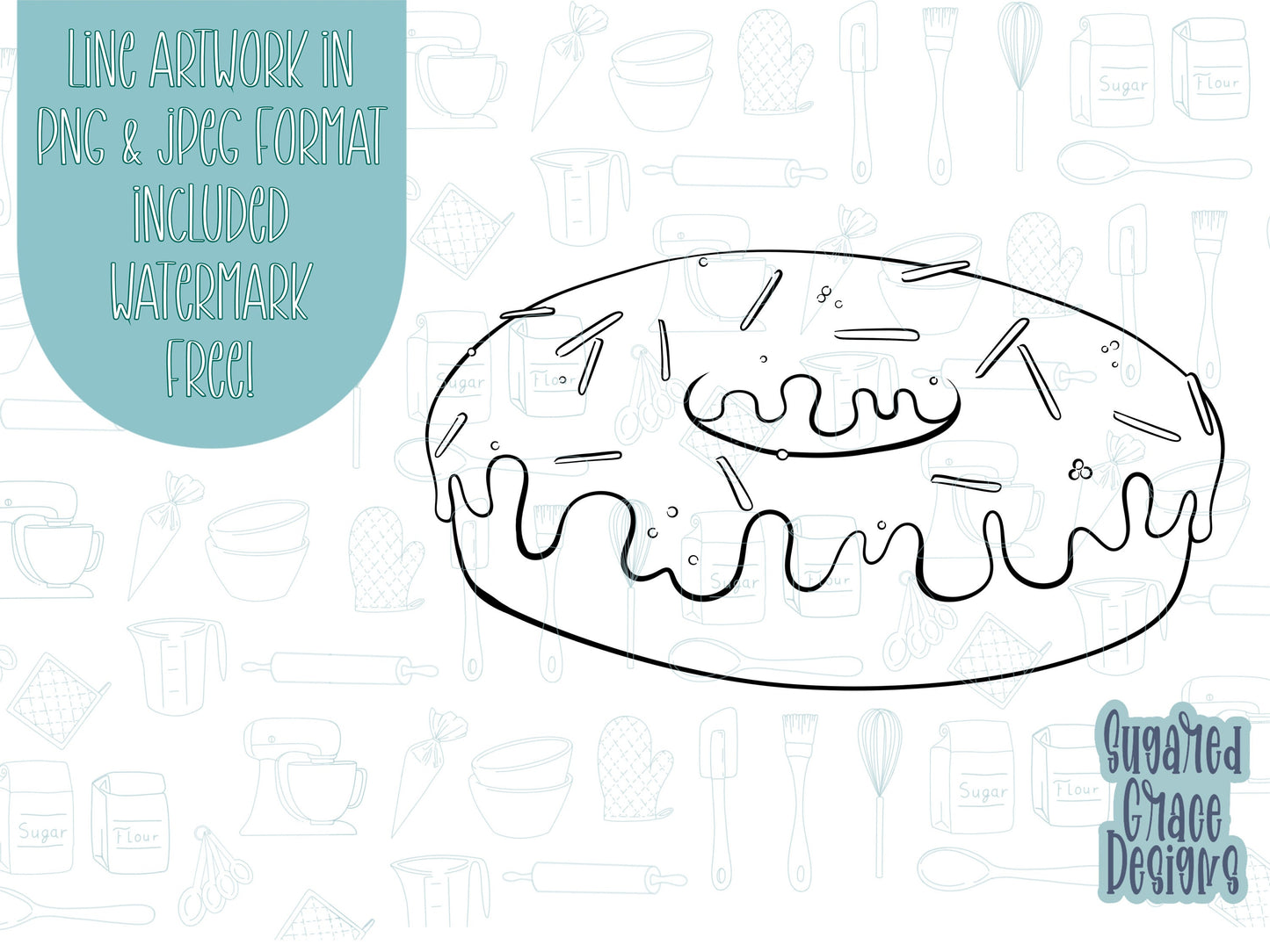 Comic style donut Cookie cutter stl, png image file, 3D printing, instant download, Eddie edible ink printer, comic cookie