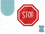 Stop sign cookie cutter stl file for 3D printing with png printable instant download for Eddie the edible printer, road construction cookie