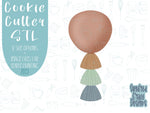 Boho balloon Cookie cutter stl, png image file, 3D printing, instant download, birthday png for Eddie edible ink printer, boho birthday stl