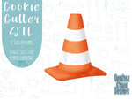 Caution cone Cookie cutter stl, png image file, 3D printing, instant download, Eddie edible ink printer, Father’s Day, construction party