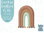 Boho rainbow Cookie cutter stl, png image file, 3D printing, instant download, birthday png for Eddie edible ink printer, boho birthday stl
