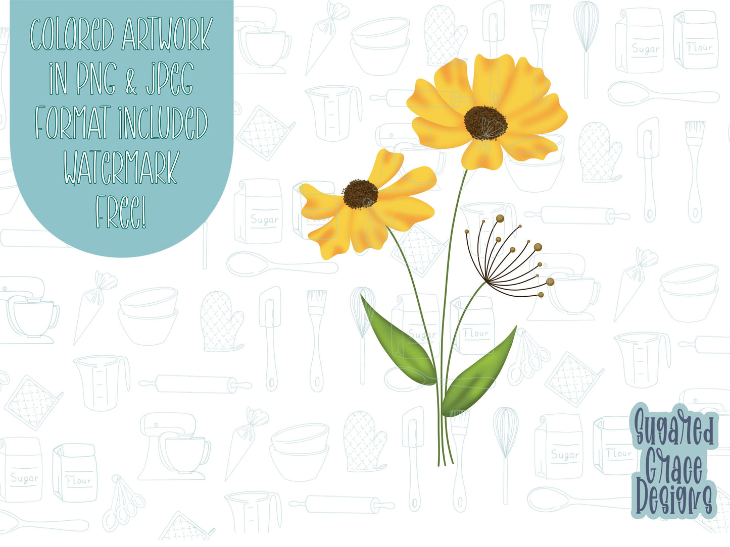Mother’s Day flowers cookie cutter stl file for 3d printing with png printable instant download for Eddie edible printer images, floral png