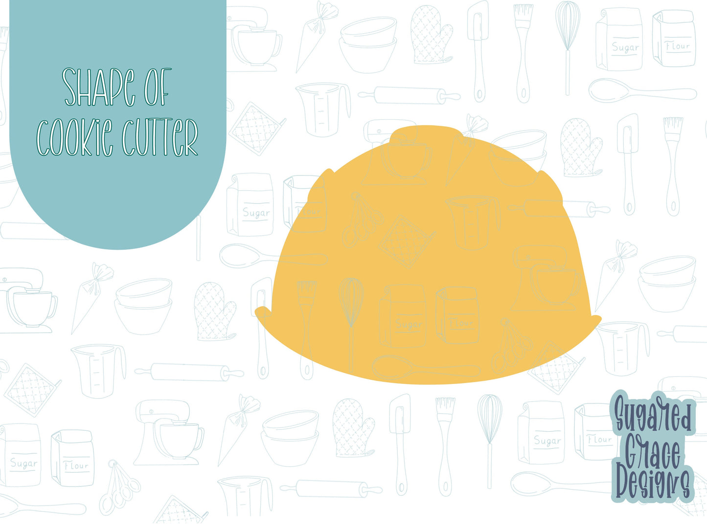 Hard hat Cookie cutter stl with png image for eddie edible ink printer, royal icing image, construction cookie cutter set, Father’s Day png