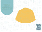Hard hat Cookie cutter stl with png image for eddie edible ink printer, royal icing image, construction cookie cutter set, Father’s Day png