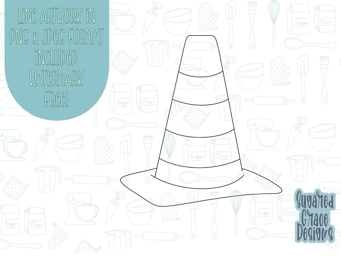 Caution cone Cookie cutter stl, png image file, 3D printing, instant download, Eddie edible ink printer, Father’s Day, construction party
