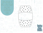 Bandaid cookie cutter stl file for 3d printing, first aid printable instant download for Eddie edible ink printers, nurses appreciation png