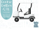 Golf cart cookie cutter stl file for 3d printing, master tournament png printable instant download for Eddie edible ink printer, fathers day