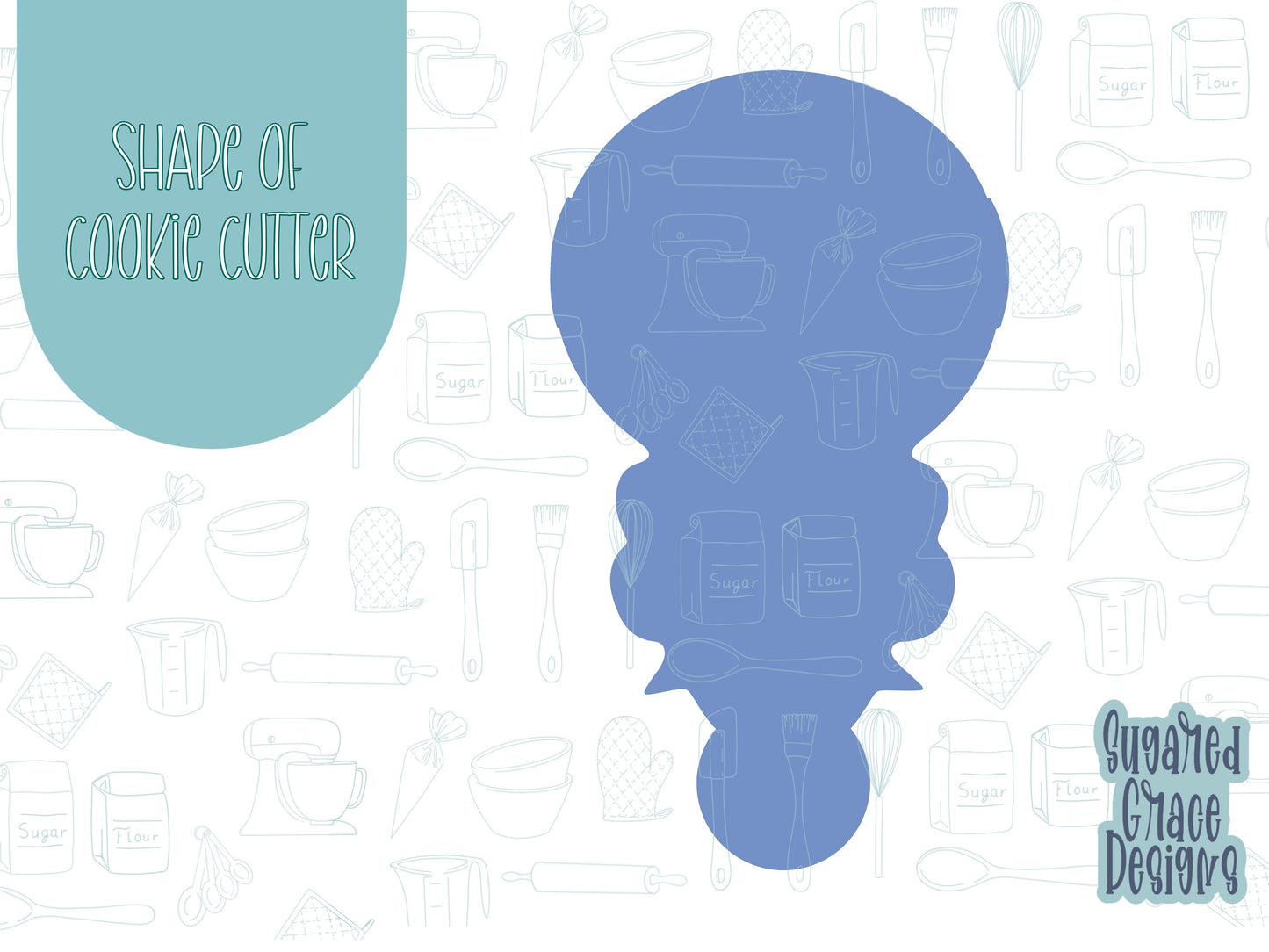 baby rattle Cookie cutter stl files for 3d printing with matching printable png images for Eddie edible printers
