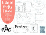 Teacher appreciation png graphic bundle set for Eddie edible printer, back to school royal icing image png file education plaque and banner