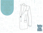 Gray wedding tux Cookie cutter stl files for 3d printing, printable png images for Eddie edible printers, masculine tuxedo Father’s Day gift