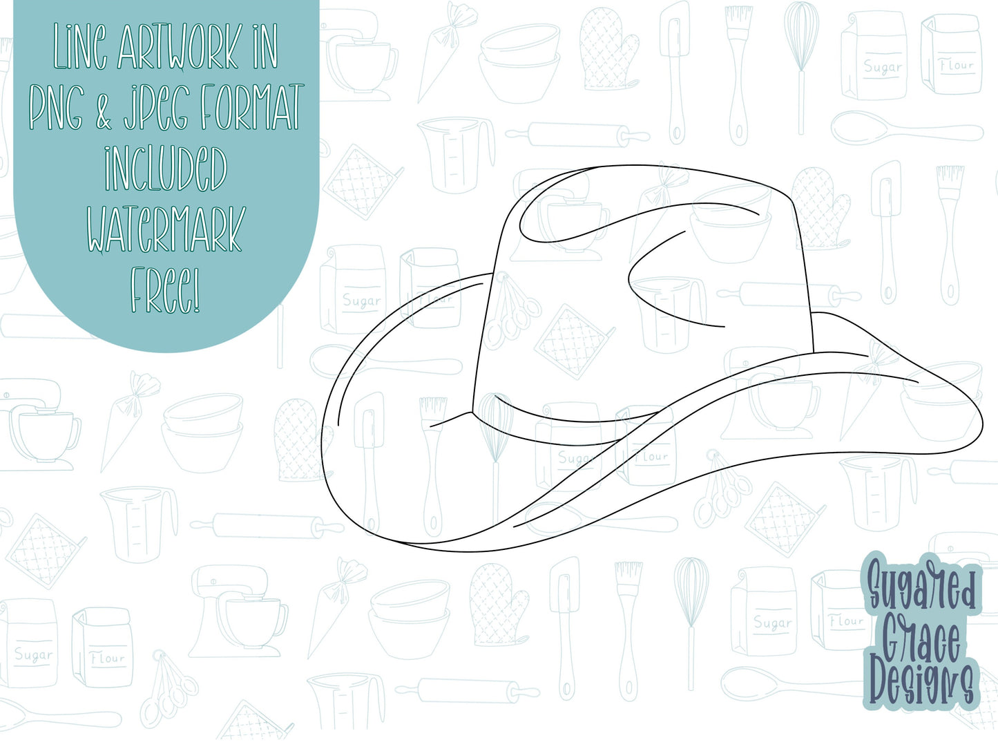 Cowgirl hat Cookie cutter stl files for 3d printing, bachelorette cowgirl printable png images for Eddie edible printers