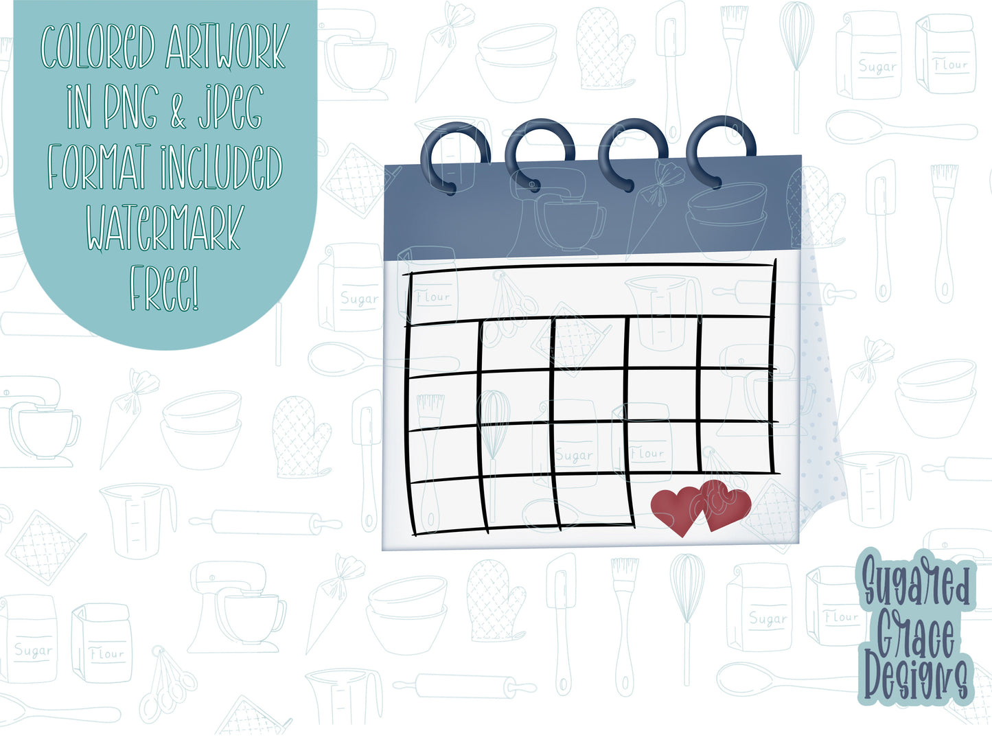 Save the date Cookie cutter stl files for 3d printing, printable calendar png images for Eddie edible printers