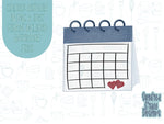 Save the date Cookie cutter stl files for 3d printing, printable calendar png images for Eddie edible printers