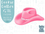 Cowgirl hat Cookie cutter stl files for 3d printing, bachelorette cowgirl printable png images for Eddie edible printers