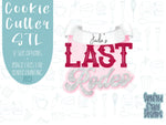 Last rodeo plaque Cookie cutter stl files for 3d printing, bachelorette cowgirl printable png images for Eddie edible printers