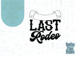 Last rodeo plaque Cookie cutter stl files for 3d printing, bachelorette cowgirl printable png images for Eddie edible printers