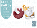 Stemless wine glass Cookie cutter stl files for 3d printing, printable whiskey glass png images for Eddie edible printers