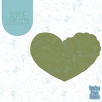 Zombie heart Cookie cutter stl files for 3d printing with matching printable png images for Eddie edible printers