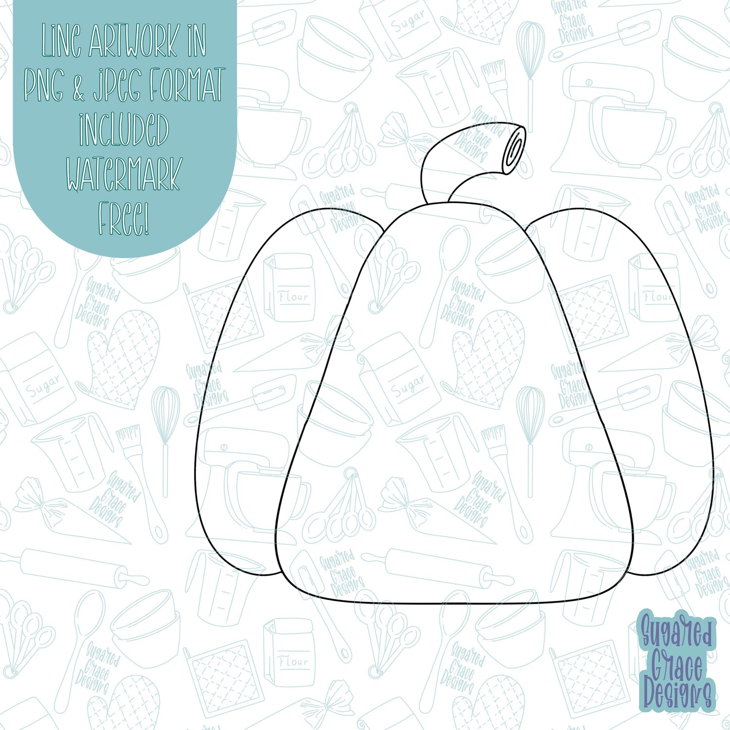 Fall Pumpkin Cookie cutter stl files for 3d printing with matching printable png images for Eddie edible printers
