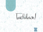 Touchdown plaque Cookie cutter stl files for 3d printing with matching printable png images for Eddie edible printers