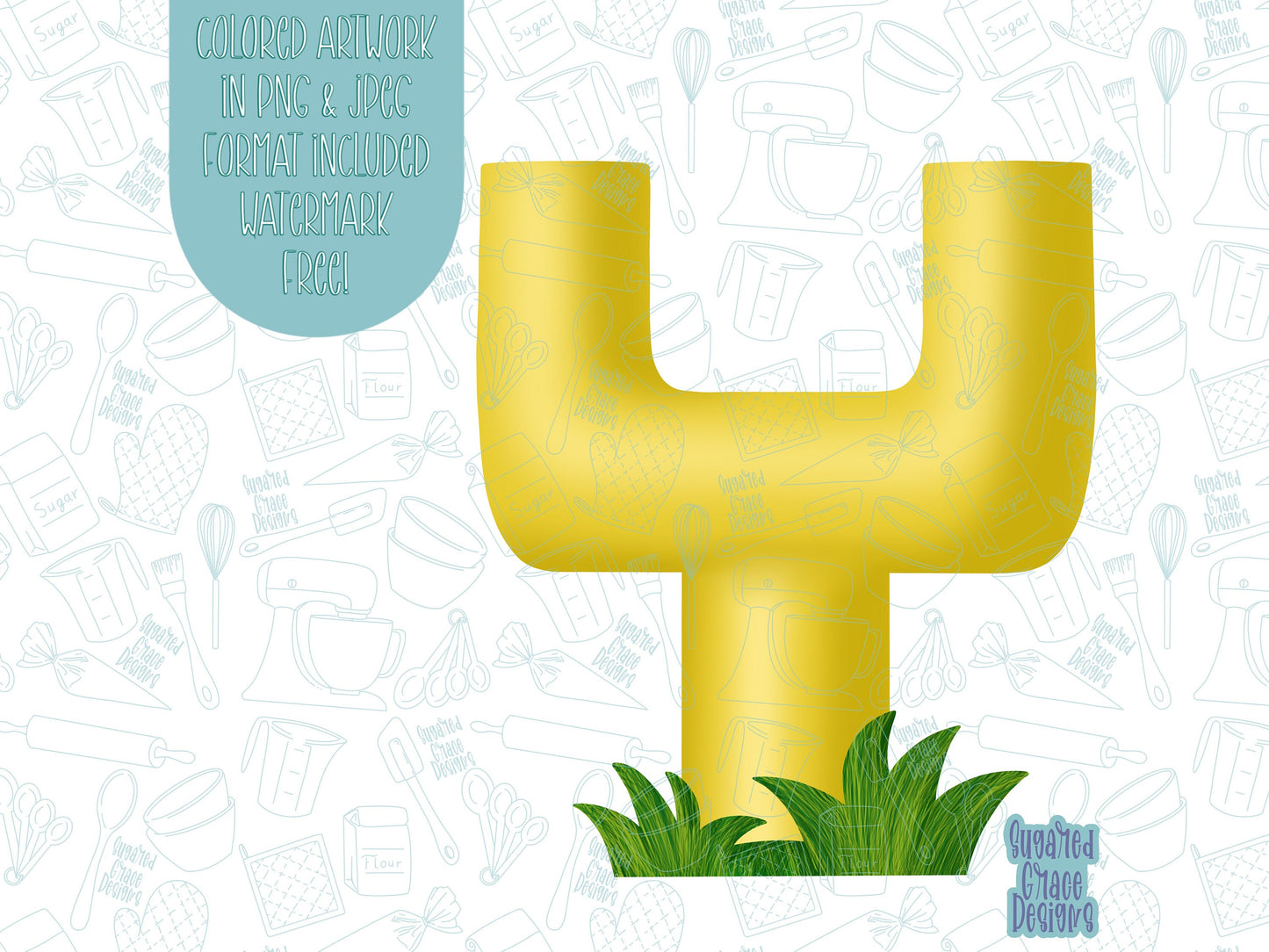 Goal post Cookie cutter stl files for 3d printing with matching printable png images for Eddie edible printers