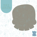 Skull Cookie cutter stl files for 3d printing with matching printable png images for Eddie edible printers