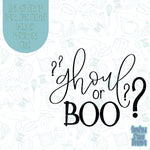 Halloween baby gender reveal Cookie cutter stl files for 3d printing with matching printable png images for Eddie edible printers, ghoul boo