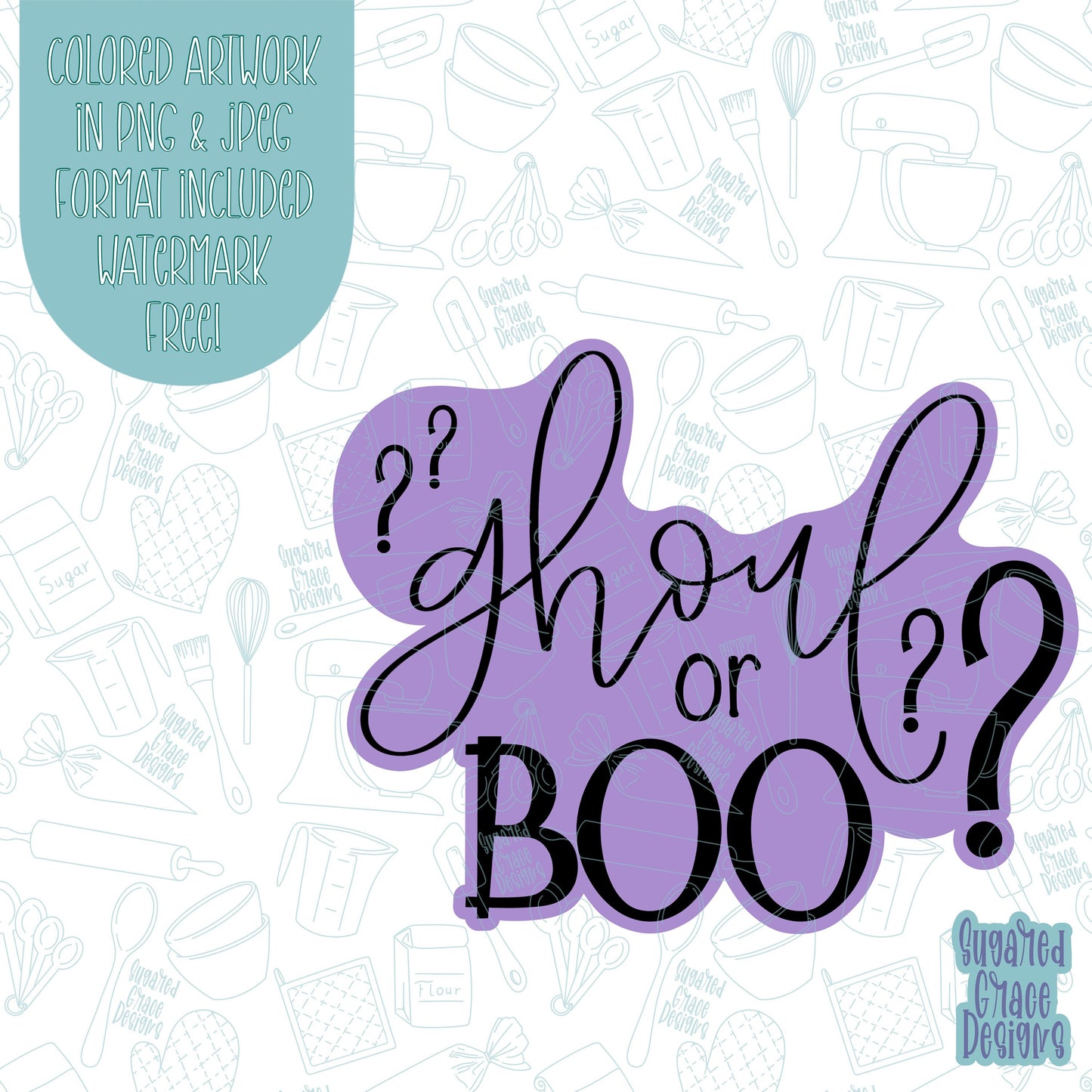 Halloween baby gender reveal Cookie cutter stl files for 3d printing with matching printable png images for Eddie edible printers, ghoul boo