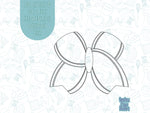 Cheer bow cookie cutter stl file set for 3d printing with matching printable png images for Eddie edible printers