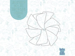 Pom Pom cookie cutter stl file set for 3d printing with matching printable png images for Eddie edible printers