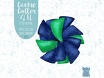 Pom Pom cookie cutter stl file set for 3d printing with matching printable png images for Eddie edible printers