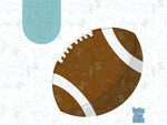 Football Cookie cutter stl files for 3d printing with matching printable png images for Eddie edible printers