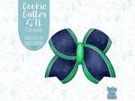 Cheer bow cookie cutter stl file set for 3d printing with matching printable png images for Eddie edible printers
