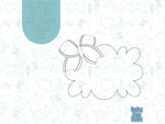 Cheer bow plaque cookie cutter stl file set for 3d printing with matching printable png images for Eddie edible printers