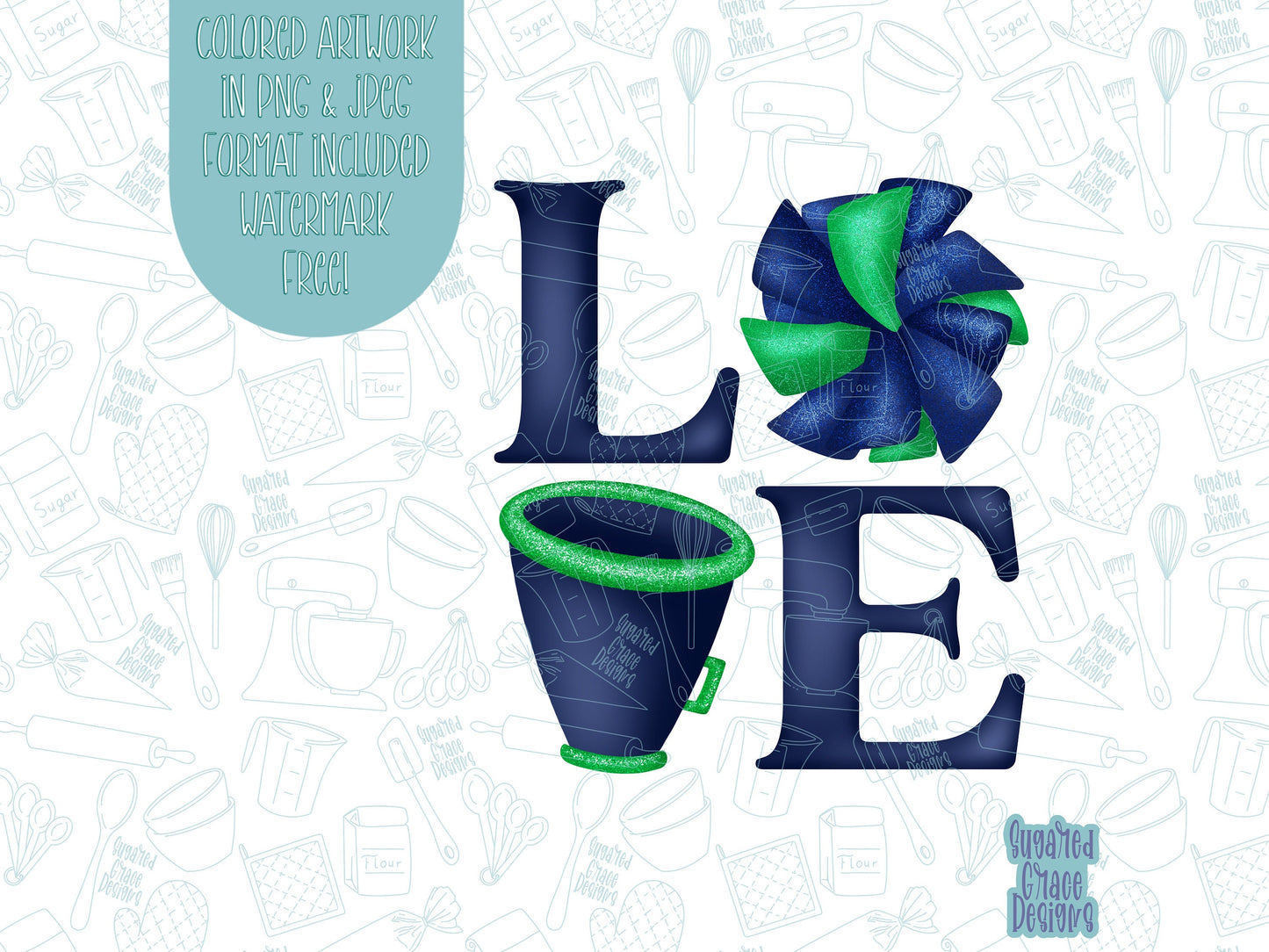 Cheer love cookie cutter stl file set for 3d printing with matching printable png images for Eddie edible printers