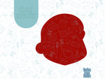 Santa Claus Cookie cutter STL file for 3D printing with png printable instant download for EDDIE edible ink printer