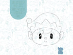 Christmas Elf Cookie cutter STL file for 3D printing with png printable instant download for EDDIE edible ink printer