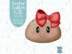 Mrs Gingerbread girl Cookie cutter STL file for 3D printing with png printable instant download for EDDIE edible ink printer
