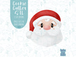 Santa Claus Cookie cutter STL file for 3D printing with png printable instant download for EDDIE edible ink printer