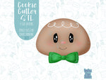 Gingerbread man Cookie cutter STL file for 3D printing with png printable instant download for EDDIE edible ink printer